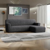 Bi-Elastic Ribbed 3-Seater Sofa Cover | Italia Magazzini
