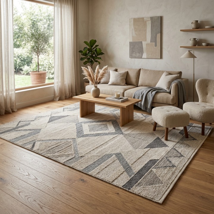 Alfombra Salón Geométrica Pelo Corto 160x230 | Italia Magazzini
