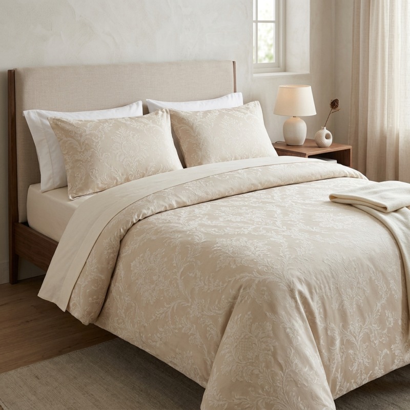 Completo Lenzuola Raso di Cotone 300TC Elegance